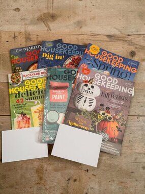 Good Housekeeping Magazine Lot Of 6 Issues 2022-2023 Seasonal Recipes & DIY Idea